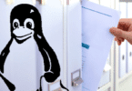 Linux Penguin with File System