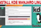 install kde manjaro linux