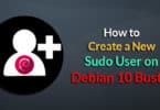 How to Create a New Sudo User on Debian 10 Buster