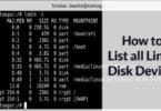 How to List all Linux Disk Devices