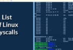 List of Linux Syscalls