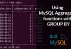 Using MySQL Aggregate functions with GROUP BY