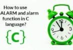 How to use SIGALARM and alarm function in C language