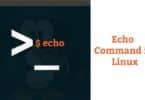 Echo Command in Linux