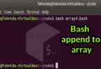 Bash append to array