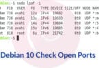 Debian 10 Check Open Ports