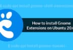 How to install Gnome Extensions on Ubuntu 20.04