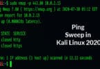 Ping Sweep in Kali Linux 2020