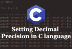 Setting Decimal Precision in C Language