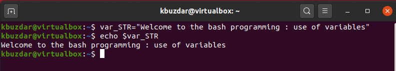 BASH - Setting the Variable Value