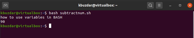 BASH - Variables in BASH Script Output