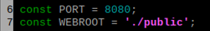 line 6 7 port webroot
