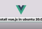 Install Vue.js in Ubuntu 20.04