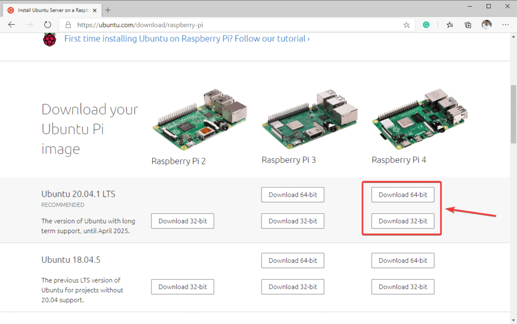 download ubunti pi