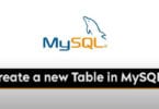 Create a New Table in MySQL