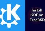 Install KDE on FreeBSD