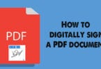 How to digitally sign a PDF document